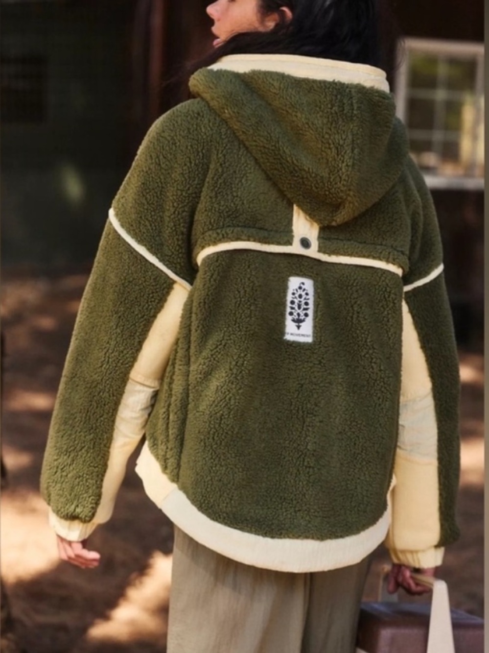 NWT Free People Trail Bender Fleece Hoodie Jacket